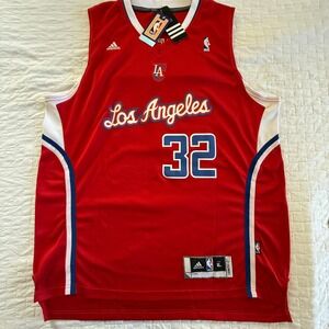 Adidas Los Angeles Clippers NBA Jersey Red Number Griffin signed with COA
